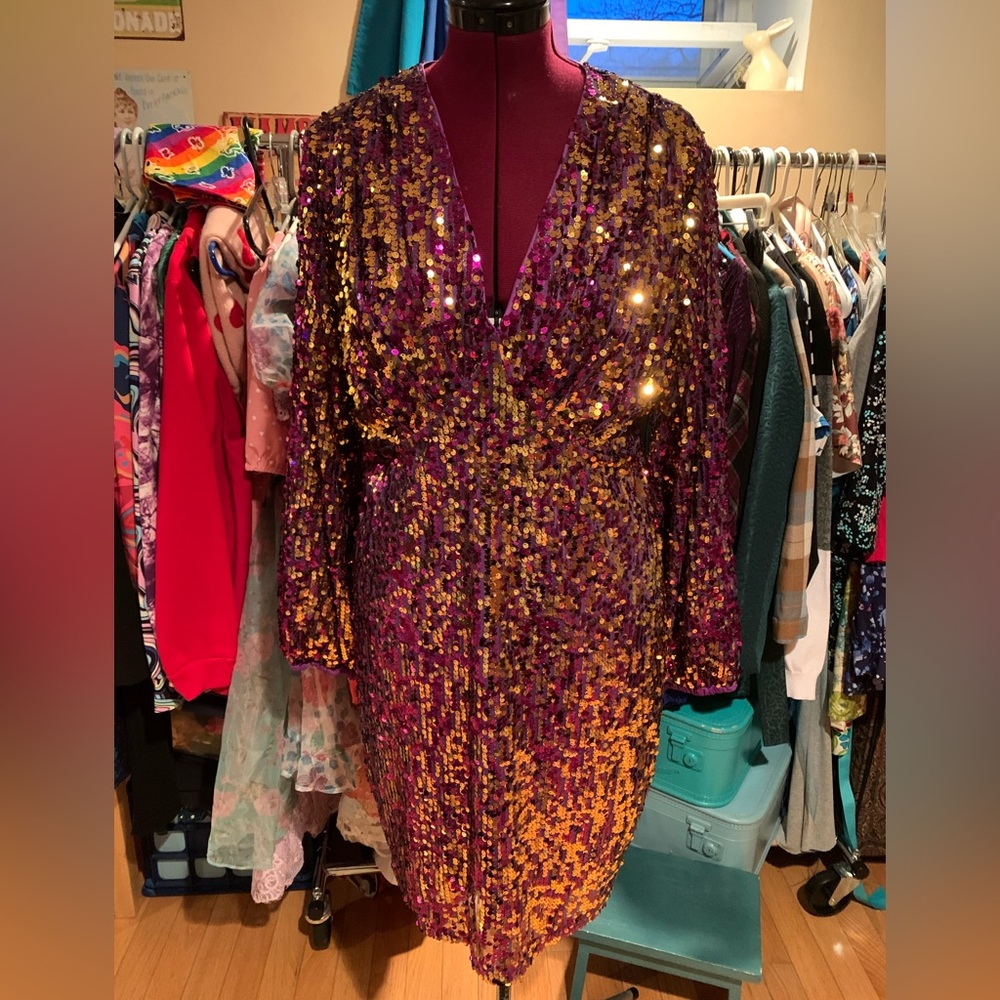 Shein Curve Bodycon Sequin Dress